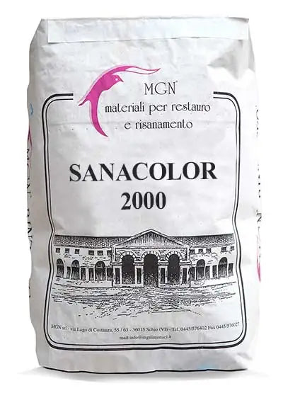 SANACOLOR 2000 MGN - A single-coat, pigmented lime plaster or render available in 24+ colours