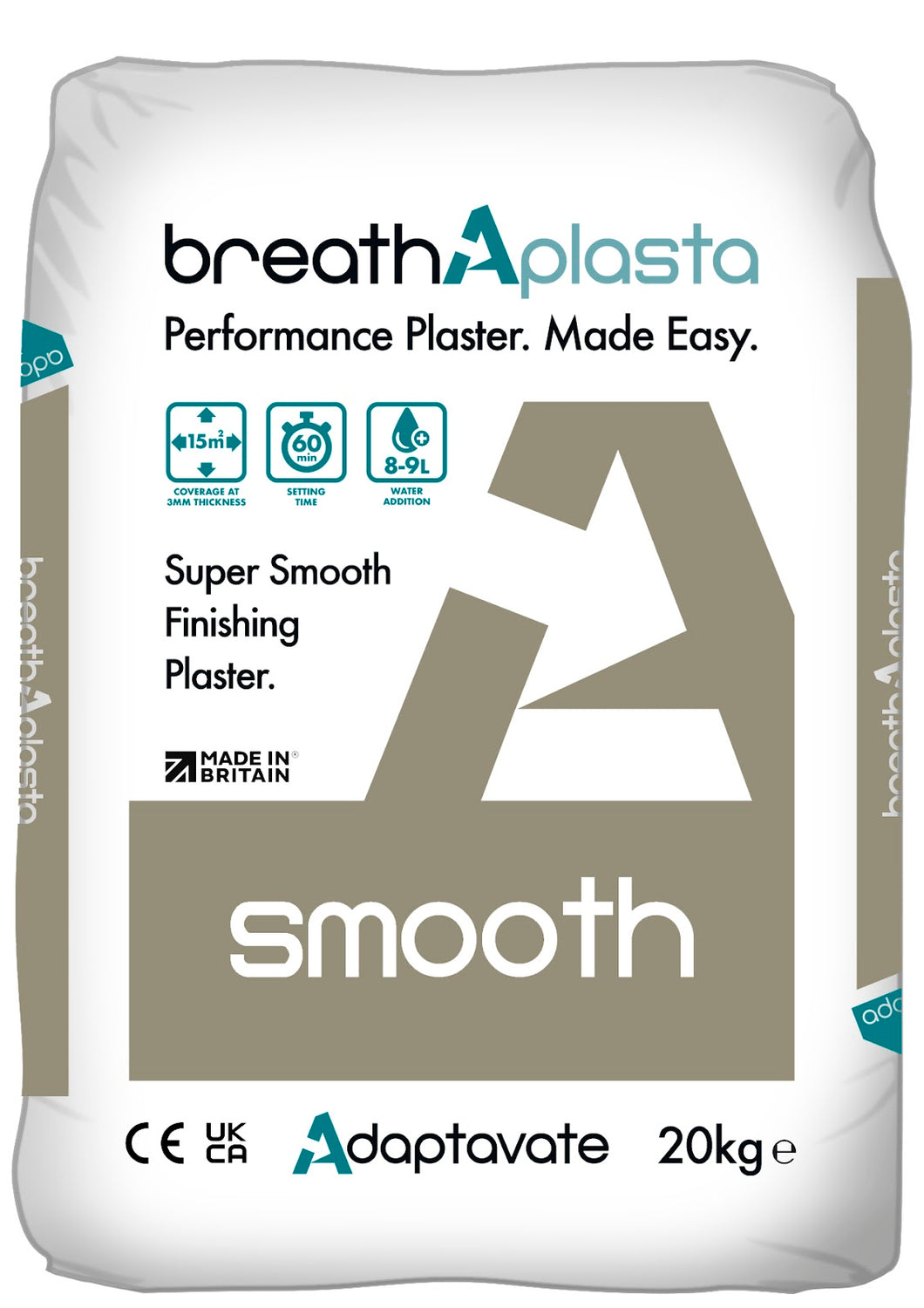 Adaptavate BreathAplasta Smooth (quick set lime plaster)