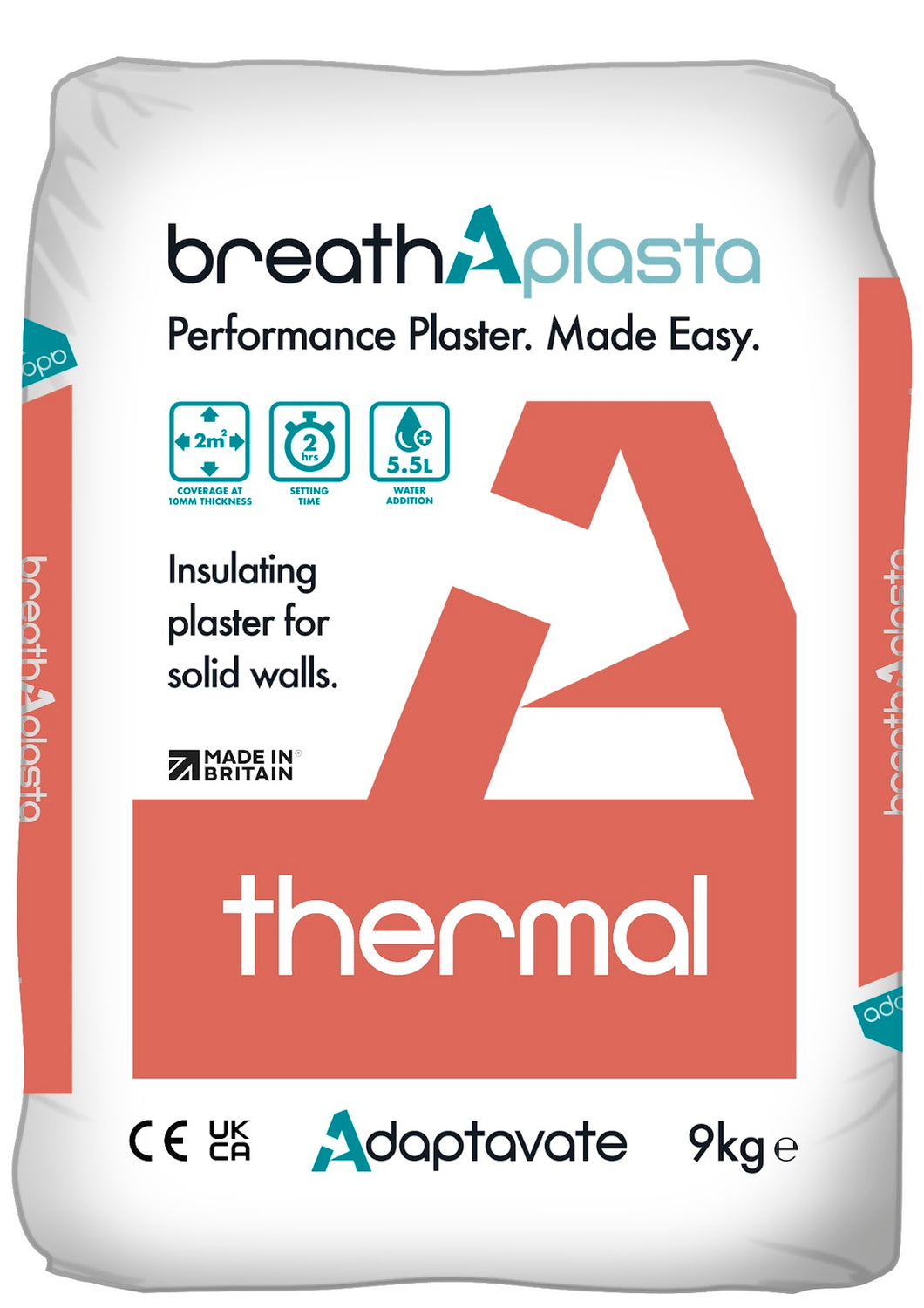 Adaptavate BreathAplasta Thermal (quick set lime plaster)